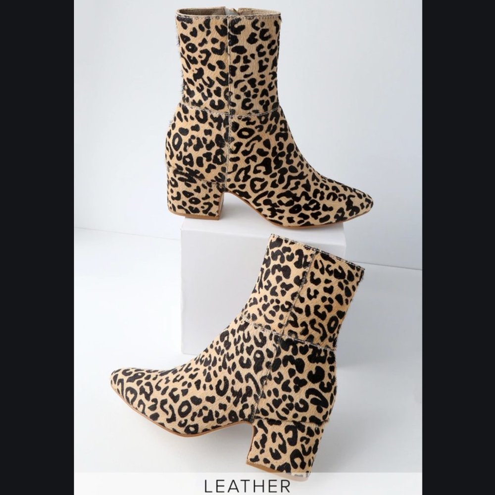 Matisse At Ease Leopard Booties 8.5